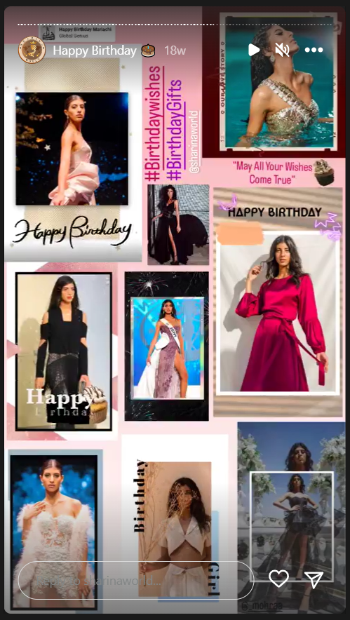 Happy Birthday 🎂 Sharina World Celebrates Together With You!  Birthday Gift From Sharina World To Beautiful Mohra Tantawy