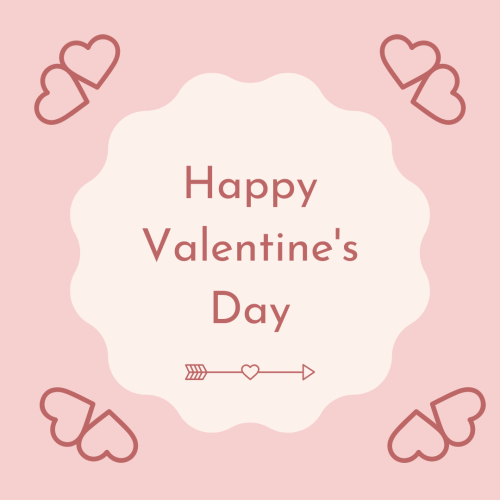 Happy valentine's day, a card.