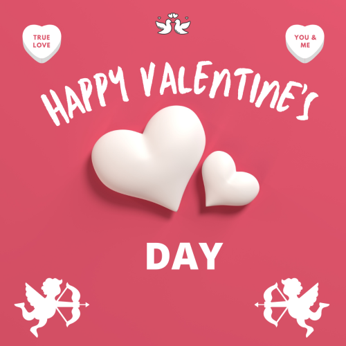 Wish card of valentine's day, Happy valentine's day.