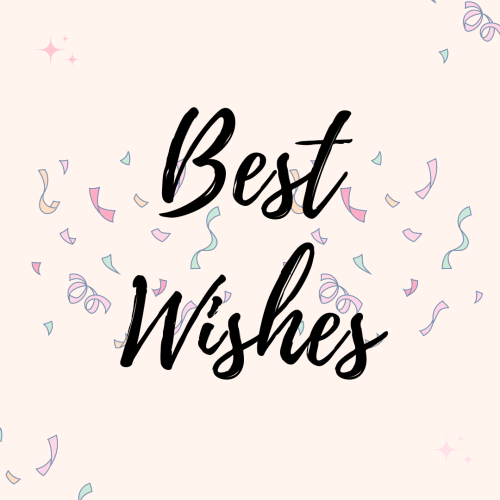 Simple and elegant wish card design, Best Wishes.