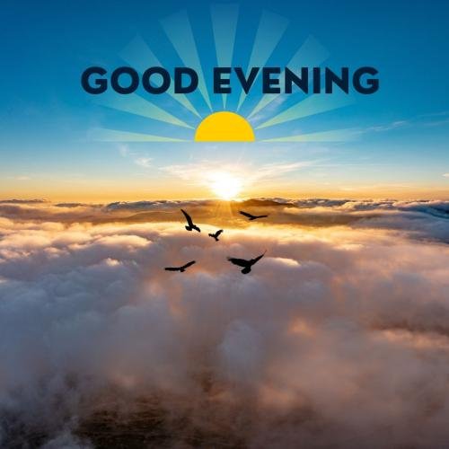 Good Evening with sunset view