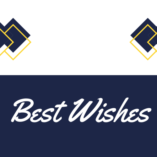 Wish card for a friend, Best Wishes.