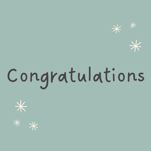 Congratulations, wish card for a friend.
