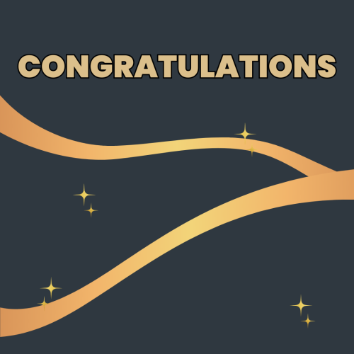 Congratulations, simple wish card design.