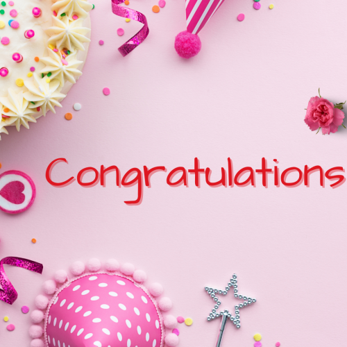 Birthday wish card for a friend, Congratulations.