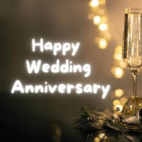 Happy Wedding Anniversary Beautiful Image Card