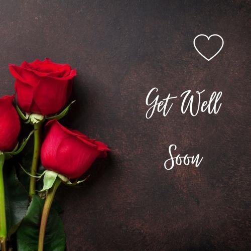 Get well soon with roses