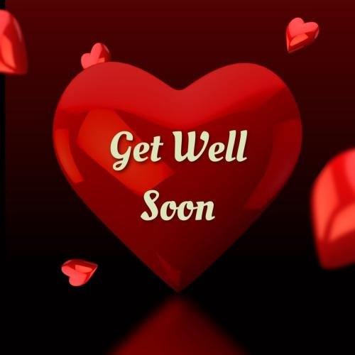 Get well soon with read heart