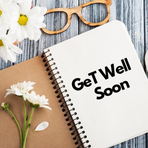 Get well soon with flowers