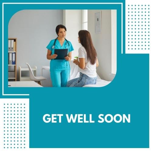 Nurse says to patient you get well soon