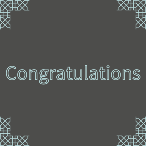 Congratulations, simple wish card design.