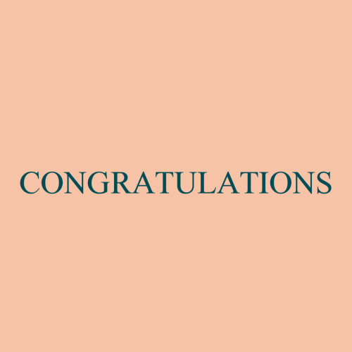 Congratulations, simple lite orange background.