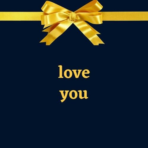 Yellow flower message Love you