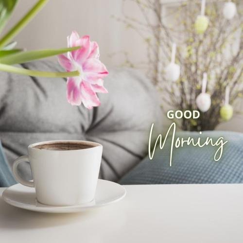 Hot latte at good morning