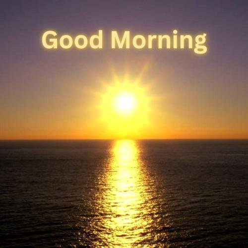 Sea view, good morning.