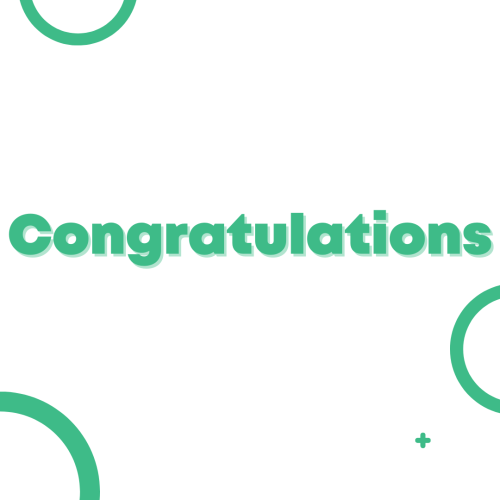 Simple wish card design, Congratulations.