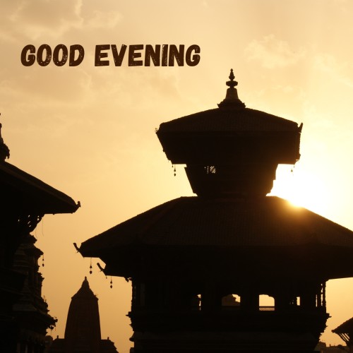 Sunset view message GOOD EVENING