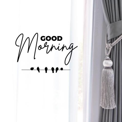 Window side view at good morning