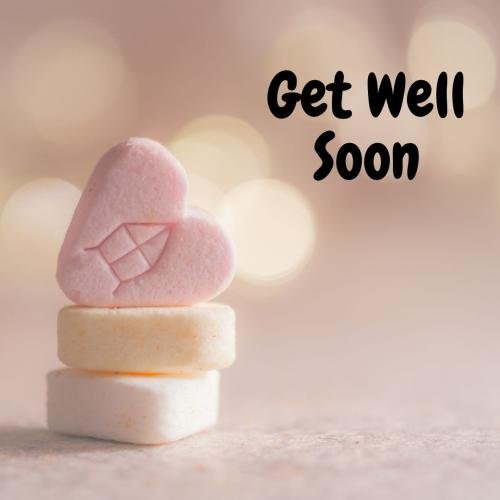 Get well soon for color of hearts