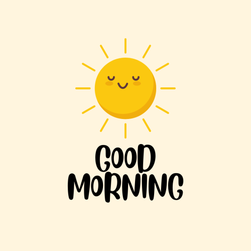 smiley moon good morning
