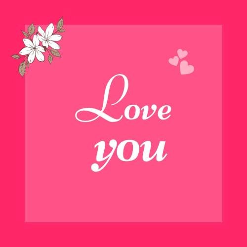 Pink back on wish card Love you
