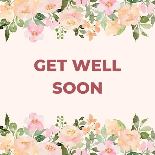 Get well soon with amazing background.