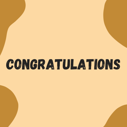 Congratulations, Simple wish card.