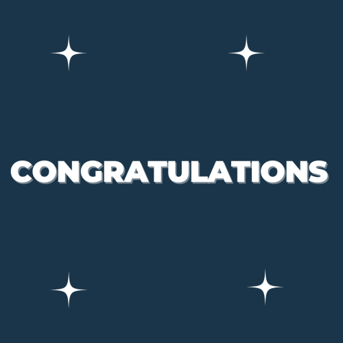 Congratulations, wish card design.