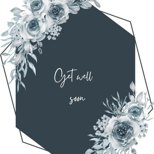 Get well soon with a white flower