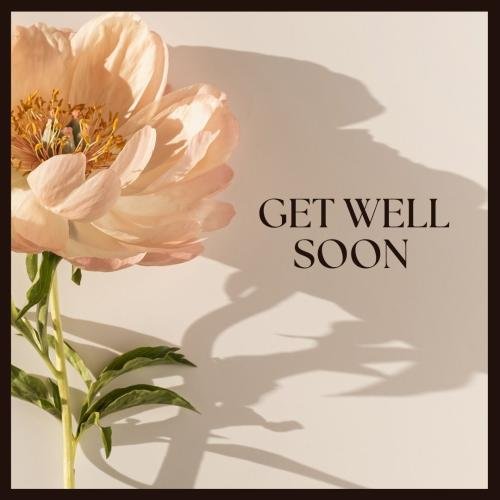 Get well soon with a flower