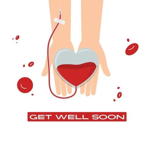 Get well soon after treatment.