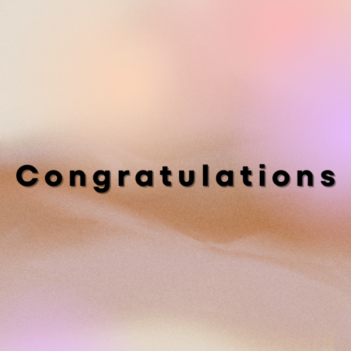 Congratulations, simple wish card.