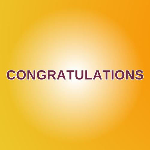 Simple wish card, Congratulations.