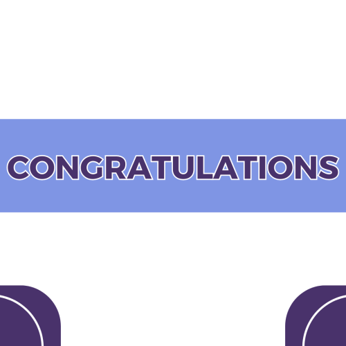 Congratulations, simple wish card design.