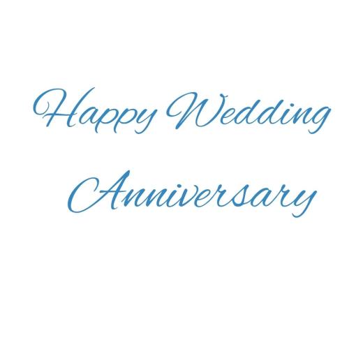 Happy wedding anniversary card