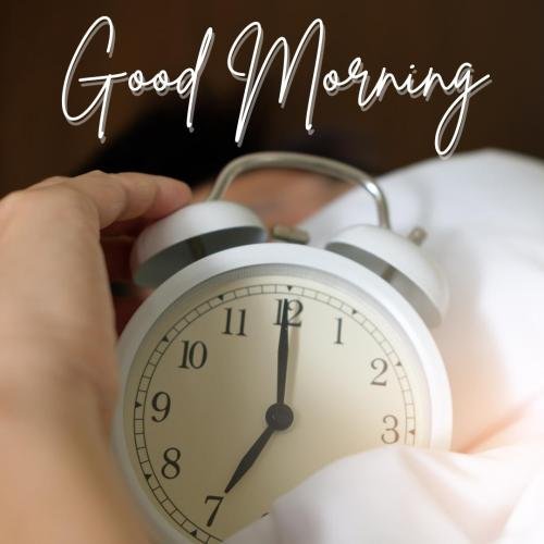 alarm clock at good morning
