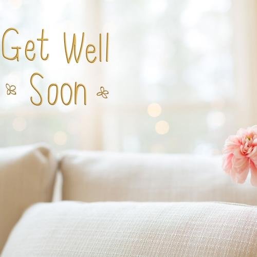 Get well soon with excellent background
