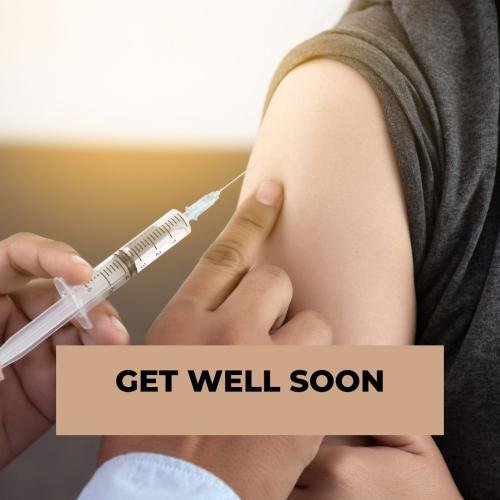 Get well soon after taking the injection.