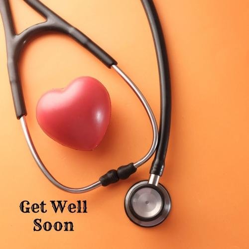 Get well soon with heart