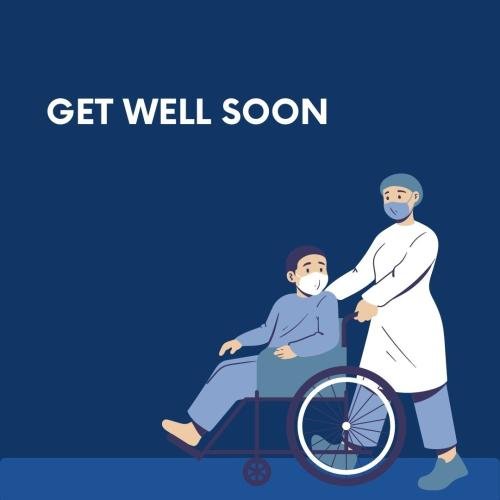 Doctor says to the patient you get well soon