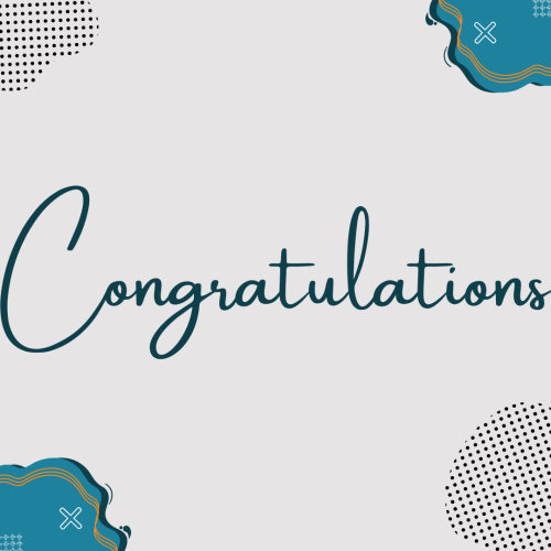 Simple wish card, Congratulations.