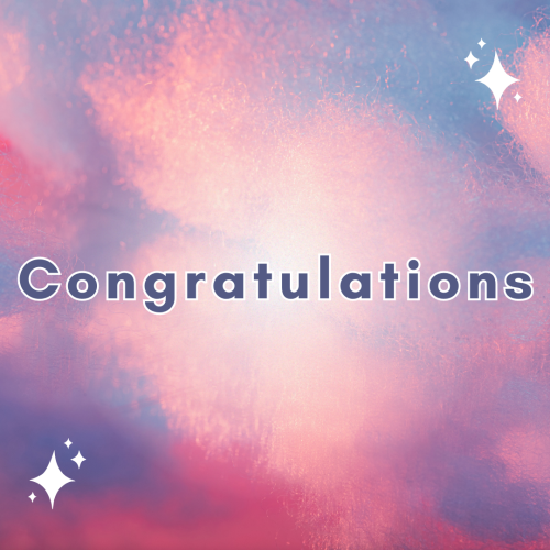 Congratulations, simple neon background.