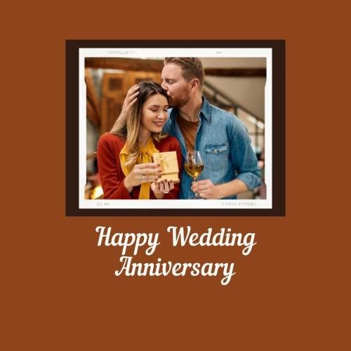 Couple love on happy wedding anniversary