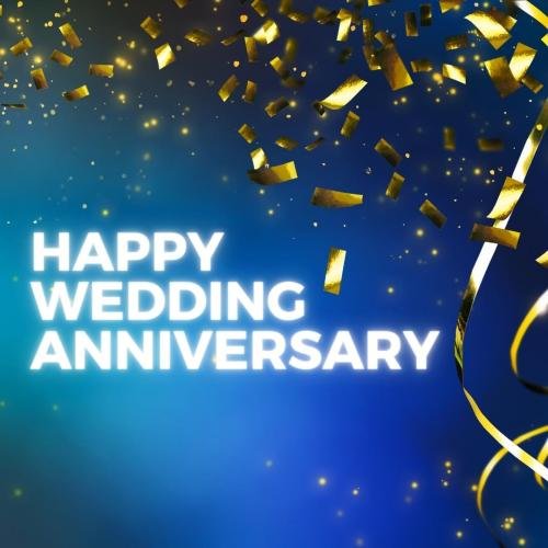 Happy wedding anniversary gift card