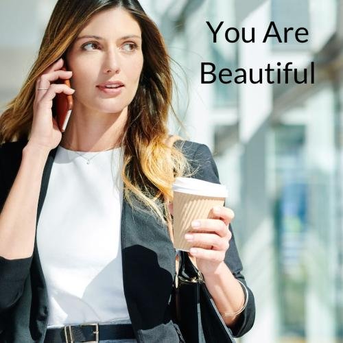 The girl looks beautiful, she talks to others on the phone.