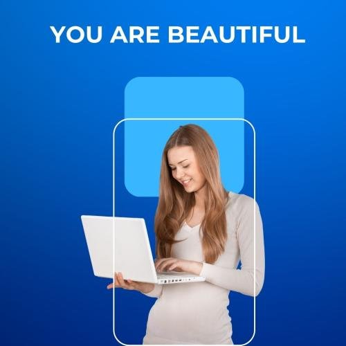 Girl looking beautiful while using laptop