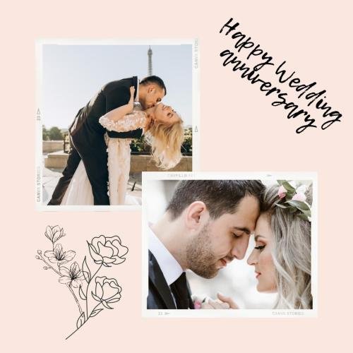Couple dance, happy wedding anniversary.