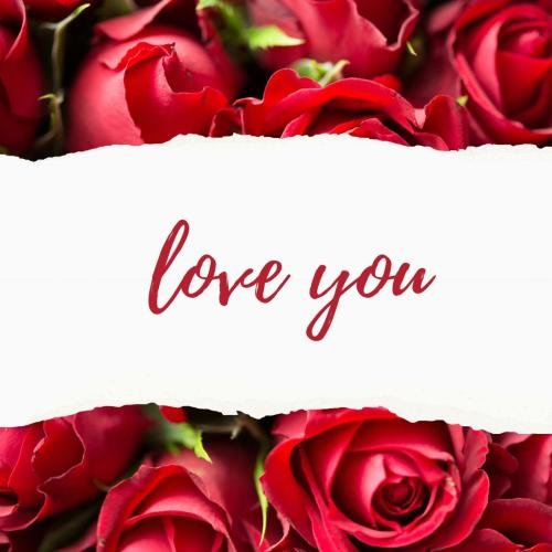 Flowers on back, Love you