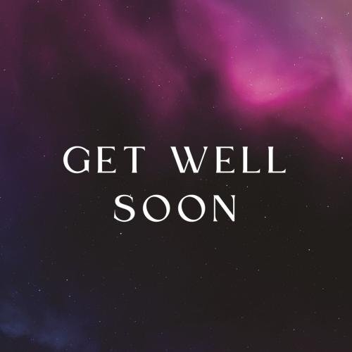 Get well soon with a background amazing view.