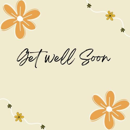 Get well soon with flowers